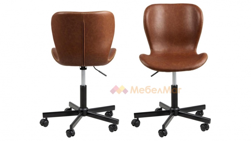 Офис стол Батилда кафяв - изглед 4 - МебелМаг Офис стол Батилда кафяв - изглед 4