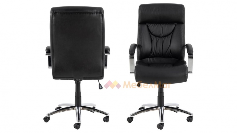 Офис стол Бенсън черен - изглед 3 - МебелМаг Офис стол Бенсън черен - изглед 3