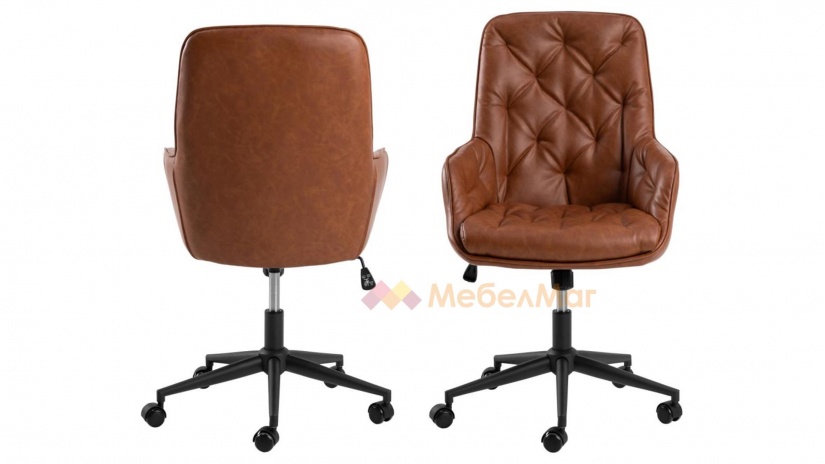 Офис стол Ерик кафяв - изглед 4 - МебелМаг Офис стол Ерик кафяв - изглед 4