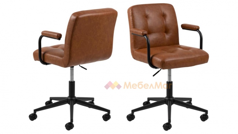 Офис стол Козмо кафяв - изглед 2 - МебелМаг Офис стол Козмо кафяв - изглед 2