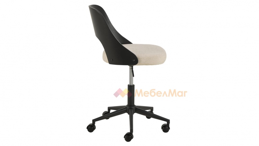 Офис стол Люси бежов с черно - изглед 7 - МебелМаг Офис стол Люси бежов с черно - изглед 7