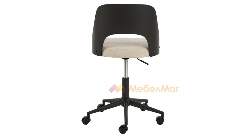 Офис стол Люси бежов с черно - изглед 5 - МебелМаг Офис стол Люси бежов с черно - изглед 5