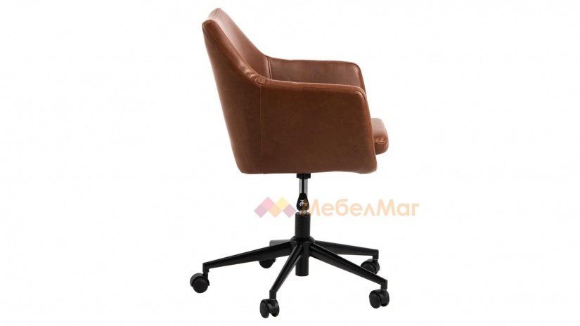 Офис стол Нора кафяв - изглед 4 - МебелМаг Офис стол Нора кафяв - изглед 4