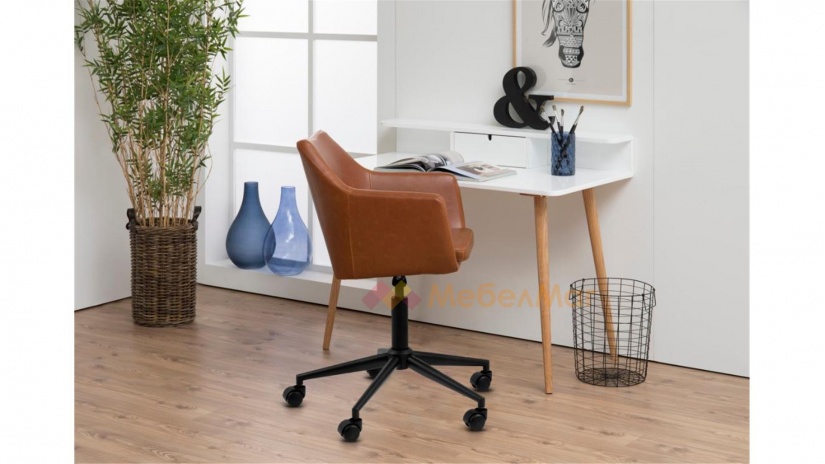 Офис стол Нора кафяв - изглед 1 - МебелМаг Офис стол Нора кафяв - изглед 1