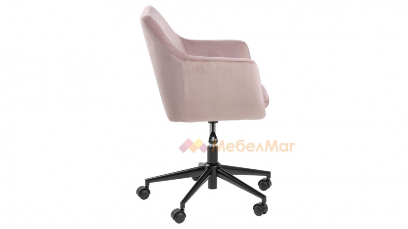 Офис стол Нора розов - изглед 4 - МебелМаг Офис стол Нора розов - изглед 4