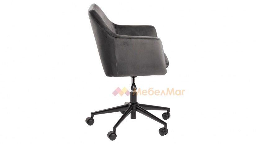 Офис стол Нора сив - изглед 4 - МебелМаг Офис стол Нора сив - изглед 4