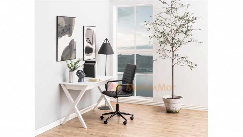 Офис стол Уинслоу черен с черно - изглед 1 - МебелМаг Офис стол Уинслоу черен с черно - изглед 1