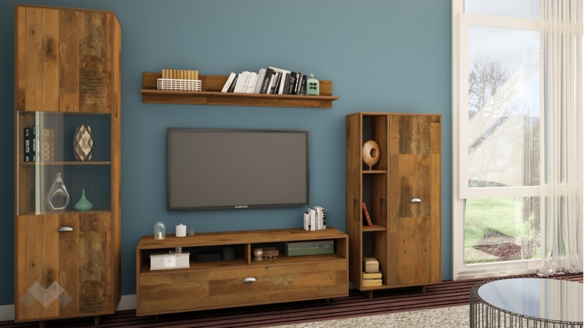 Секция Оливия модулни олд стайл - изглед 1 - МебелМаг Секция Оливия модулни олд стайл - изглед 1