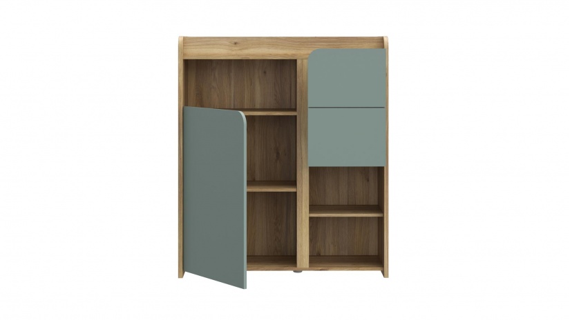 Скрин Холис дъб маувела с олив - изглед 4 - МебелМаг Скрин Холис дъб маувела с олив - изглед 4