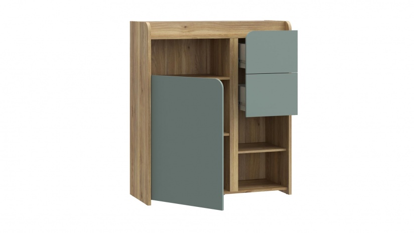 Скрин Холис дъб маувела с олив - изглед 5 - МебелМаг Скрин Холис дъб маувела с олив - изглед 5