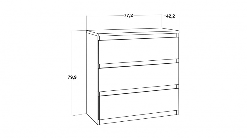 Скрин Челси бял мат - изглед 6 - МебелМаг Скрин Челси бял мат - изглед 6