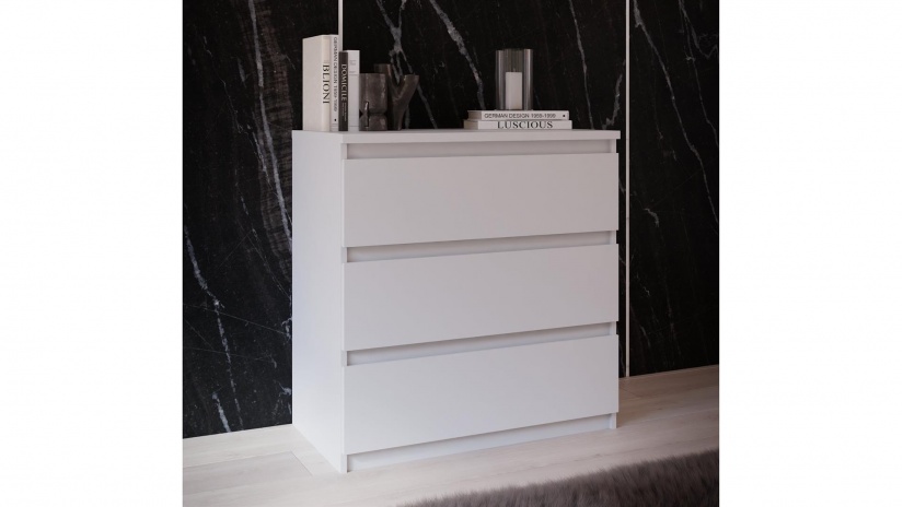 Скрин Челси бял мат - изглед 1 - МебелМаг Скрин Челси бял мат - изглед 1