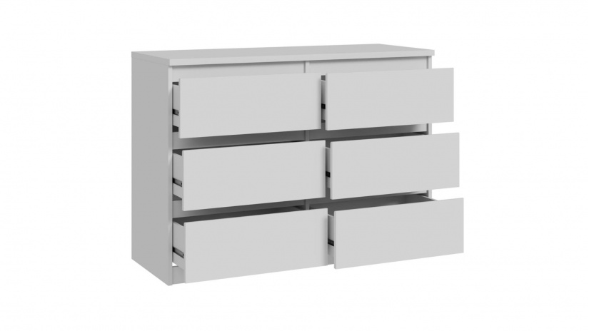 Скрин Челси бял мат - изглед 5 - МебелМаг Скрин Челси бял мат - изглед 5