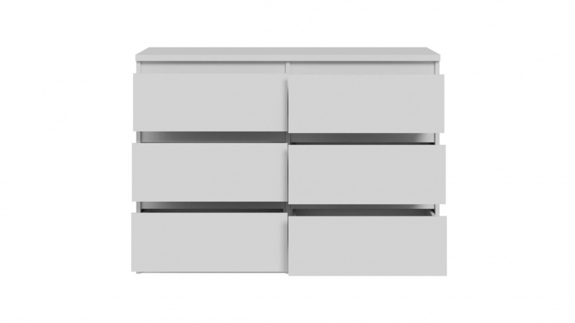 Скрин Челси бял мат - изглед 4 - МебелМаг Скрин Челси бял мат - изглед 4