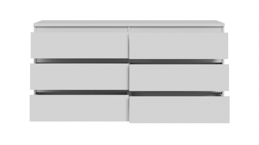 Скрин Челси бял мат - изглед 4 - МебелМаг Скрин Челси бял мат - изглед 4