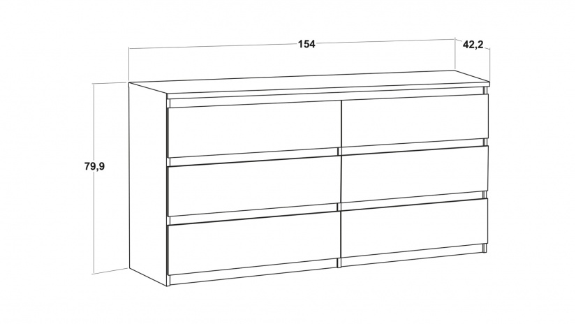 Скрин Челси бял мат - изглед 6 - МебелМаг Скрин Челси бял мат - изглед 6