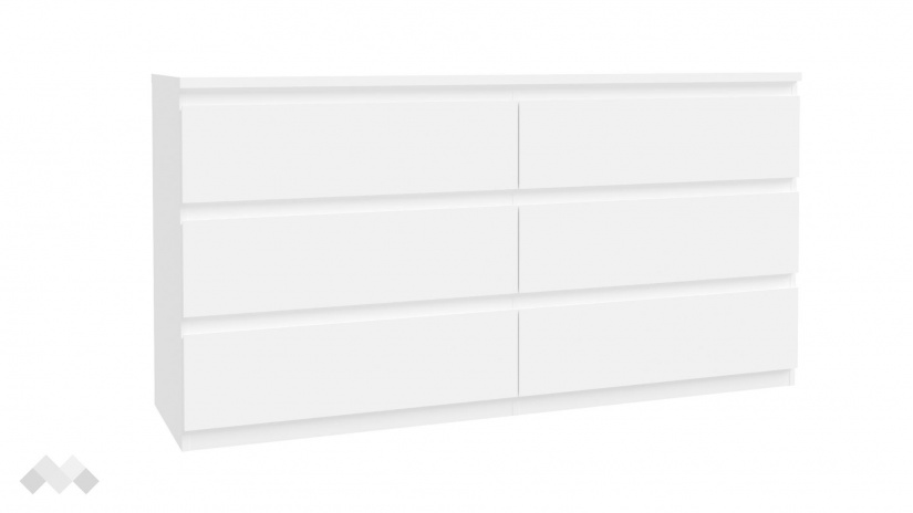 Скрин Едмор бял - изглед 3 - МебелМаг Скрин Едмор бял - изглед 3