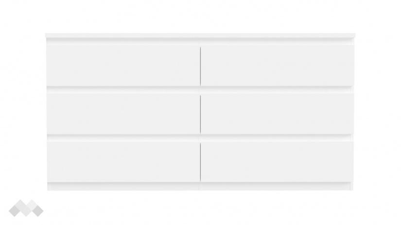 Скрин Едмор бял - изглед 2 - МебелМаг Скрин Едмор бял - изглед 2