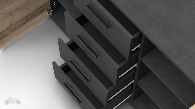 Скрин Гама светъл олд стайл с матера - изглед 6 - МебелМаг Скрин Гама светъл олд стайл с матера - изглед 6