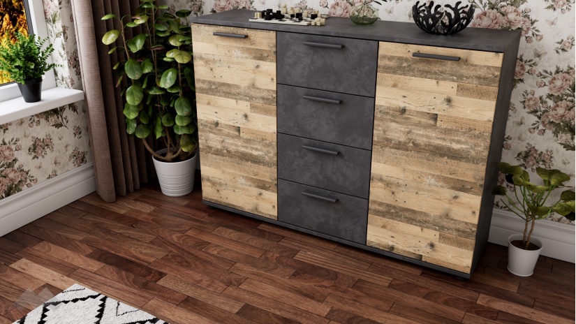 Скрин Гама светъл олд стайл с матера - изглед 1 - МебелМаг Скрин Гама светъл олд стайл с матера - изглед 1