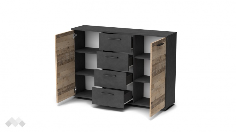 Скрин Гама светъл олд стайл с матера - изглед 4 - МебелМаг Скрин Гама светъл олд стайл с матера - изглед 4