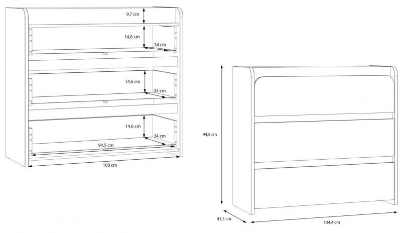 Скрин Холис дъб маувела с олив - изглед 6 - МебелМаг Скрин Холис дъб маувела с олив - изглед 6