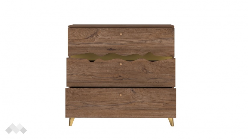 Скрин Кения колониален дъб със златно - изглед 5 - МебелМаг Скрин Кения колониален дъб със златно - изглед 5