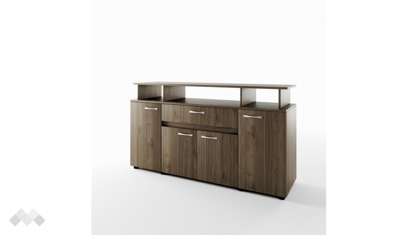 Скрин Лео орех адмирал - изглед 2 - МебелМаг Скрин Лео орех адмирал - изглед 2