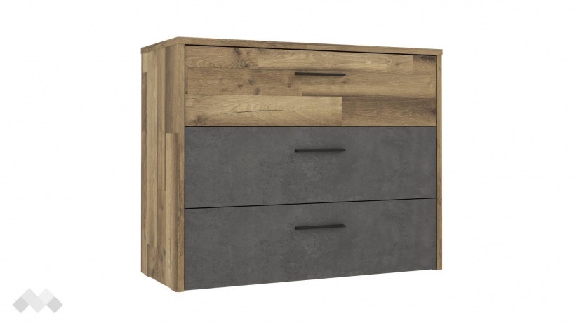 Скрин Ричиано бетон с дъб став - изглед 1