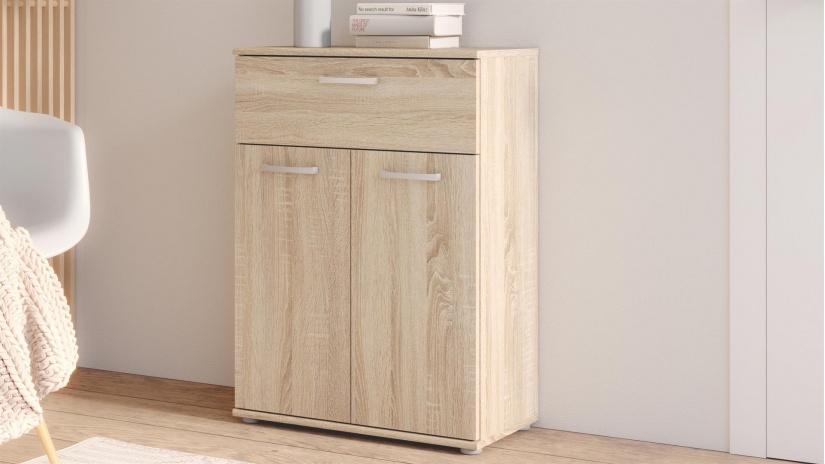 Скрин Нико дъб сонома - изглед 1 - МебелМаг Скрин Нико дъб сонома - изглед 1