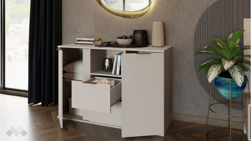 Скрин Кашмир кашмир - изглед 2 - МебелМаг Скрин Кашмир кашмир - изглед 2