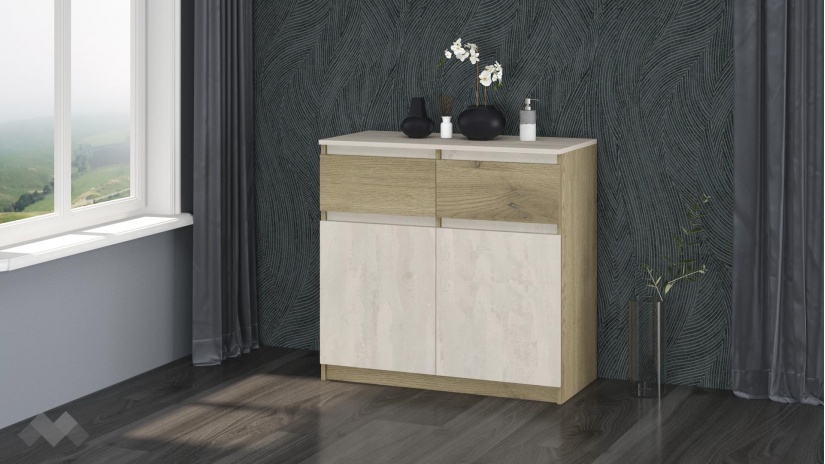 Скрин Нокс сива кремона със силк лайт - изглед 1