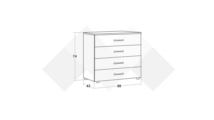 Скрин Галати дъб вотан светъл с антрацит - изглед 2 - МебелМаг Скрин Галати дъб вотан светъл с антрацит - изглед 2