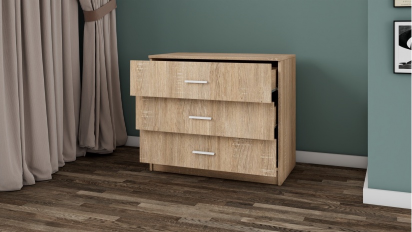 Скрин Арго дъб сонома - изглед 2 - МебелМаг Скрин Арго дъб сонома - изглед 2