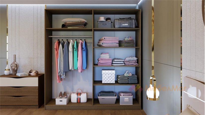 Спален комплект Андора с включен матрак Бонел 160/200 песаро с кашмир гланц - изглед 9