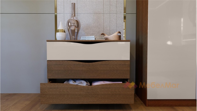 Спален комплект Андора с включен матрак Бонел 160/200 песаро с кашмир гланц - изглед 12