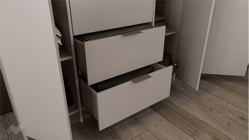 Спален комплект Лусо с включен матрак Бонел 160/200 кашмир с лате - изглед 7 - МебелМаг Спален комплект Лусо с включен матрак Бонел 160/200 кашмир с лате - изглед 7