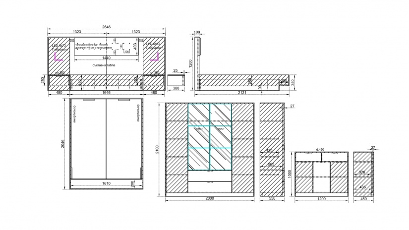 Спален комплект Опиум с включен матрак Бонел 160/200 блонд сърфейс с лате - изглед 15 - МебелМаг Спален комплект Опиум с включен матрак Бонел 160/200 блонд сърфейс с лате - изглед 15