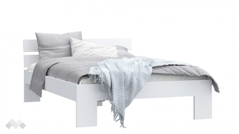 Спалня 140/200 Дирфилд с включен матрак Бонел 140/200 бял - изглед 2 - МебелМаг Спалня 140/200 Дирфилд с включен матрак Бонел 140/200 бял - изглед 2