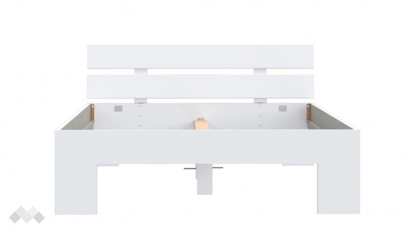 Спалня 140/200 Дирфилд с включен матрак Бонел 140/200 бял - изглед 3 - МебелМаг Спалня 140/200 Дирфилд с включен матрак Бонел 140/200 бял - изглед 3