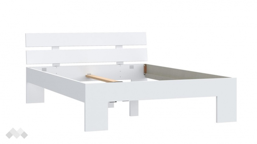 Спалня 140/200 Дирфилд с включен матрак Бонел 140/200 бял - изглед 4 - МебелМаг Спалня 140/200 Дирфилд с включен матрак Бонел 140/200 бял - изглед 4