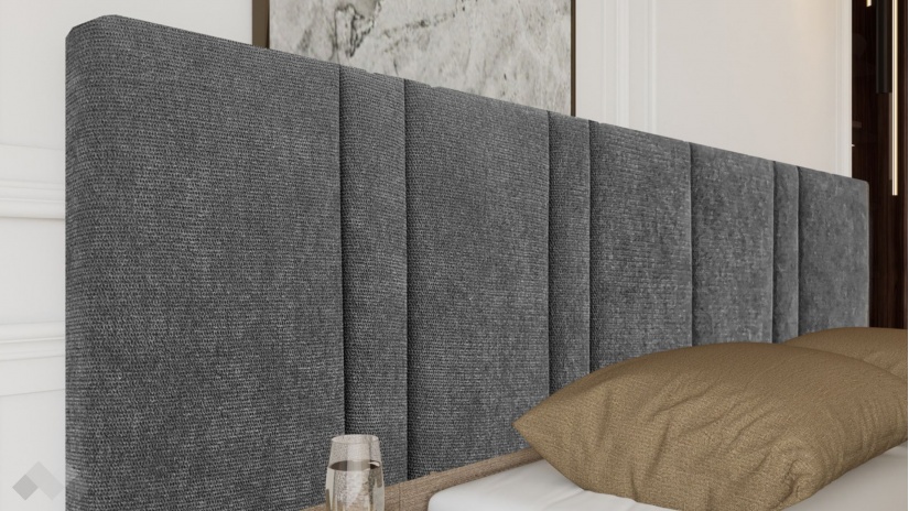 Спалня 160/200 Захир с включен матрак Бонел 160/200 мока с лате - изглед 5 - МебелМаг Спалня 160/200 Захир с включен матрак Бонел 160/200 мока с лате - изглед 5