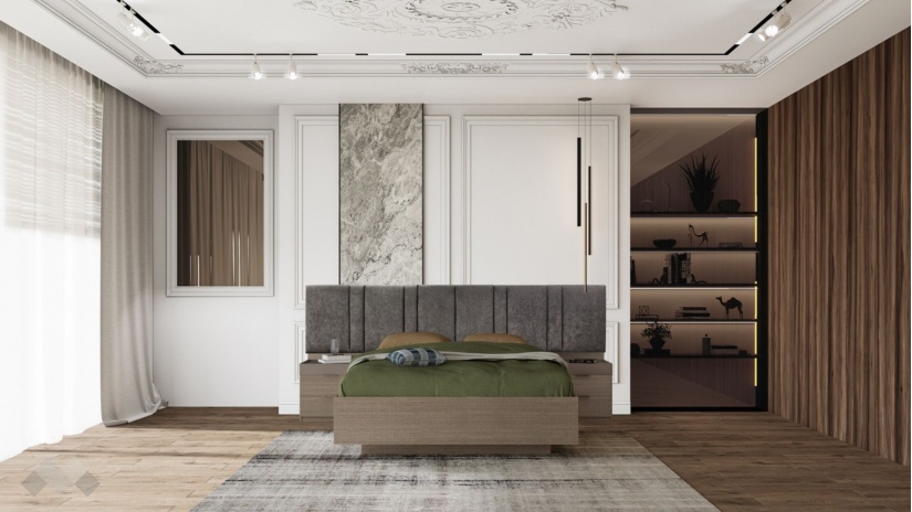 Спалня 160/200 Захир с включен матрак Бонел 160/200 мока с лате - изглед 1 - МебелМаг Спалня 160/200 Захир с включен матрак Бонел 160/200 мока с лате - изглед 1