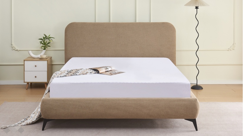 Тапицирана спалня 160/200 Елван с включен матрак Sleep Nuvia 160/200 бежов - изглед 2