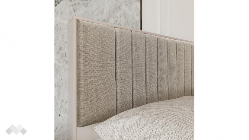 Спалня 160/200 Еридан кашмир с капучино мат - изглед 2