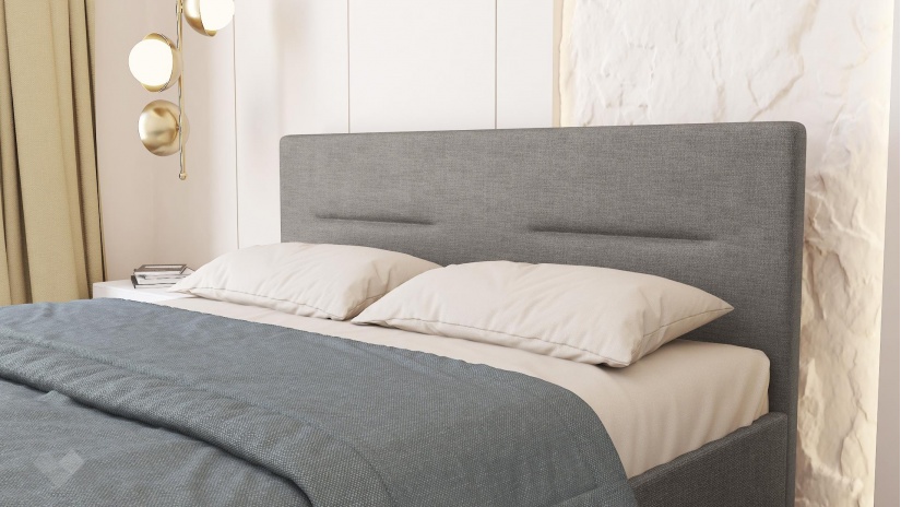 Тапицирана спалня 160/200 Фиорела с включен матрак Бонел 160/200 сив - изглед 5 - МебелМаг Тапицирана спалня 160/200 Фиорела с включен матрак Бонел 160/200 сив - изглед 5