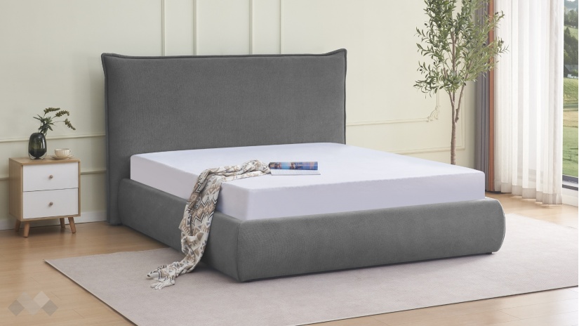 Тапицирана спалня 160/200 Намира с включен матрак Sleep Nuvia 160/200 сив - изглед 1