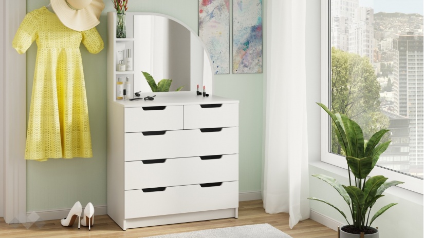 Тоалетка Бриз бял - изглед 1