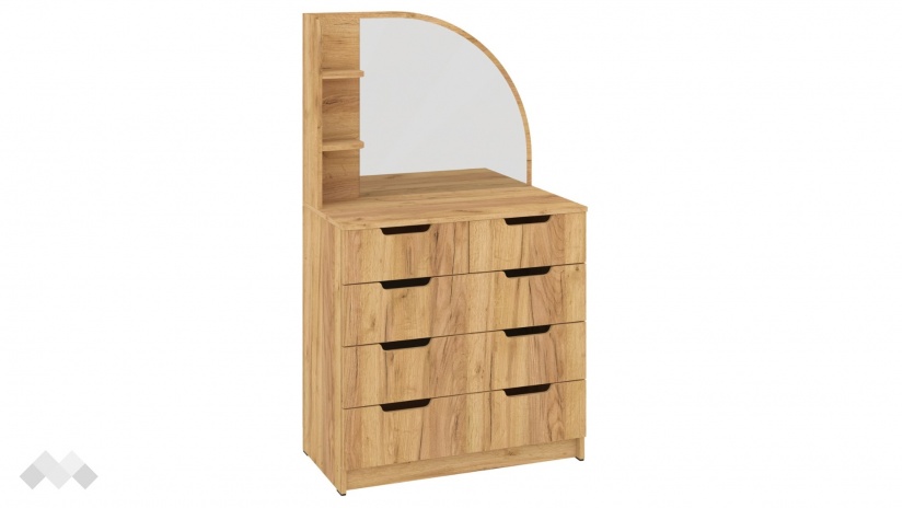 Тоалетка Бриз златен дъб - изглед 2 - МебелМаг Тоалетка Бриз златен дъб - изглед 2