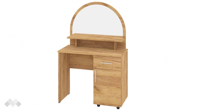 Тоалетка Каролина златен дъб - изглед 2 - МебелМаг Тоалетка Каролина златен дъб - изглед 2